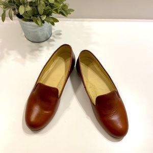 Nisolo brown/ brandy/ tan leather smoking shoe loafer size 7